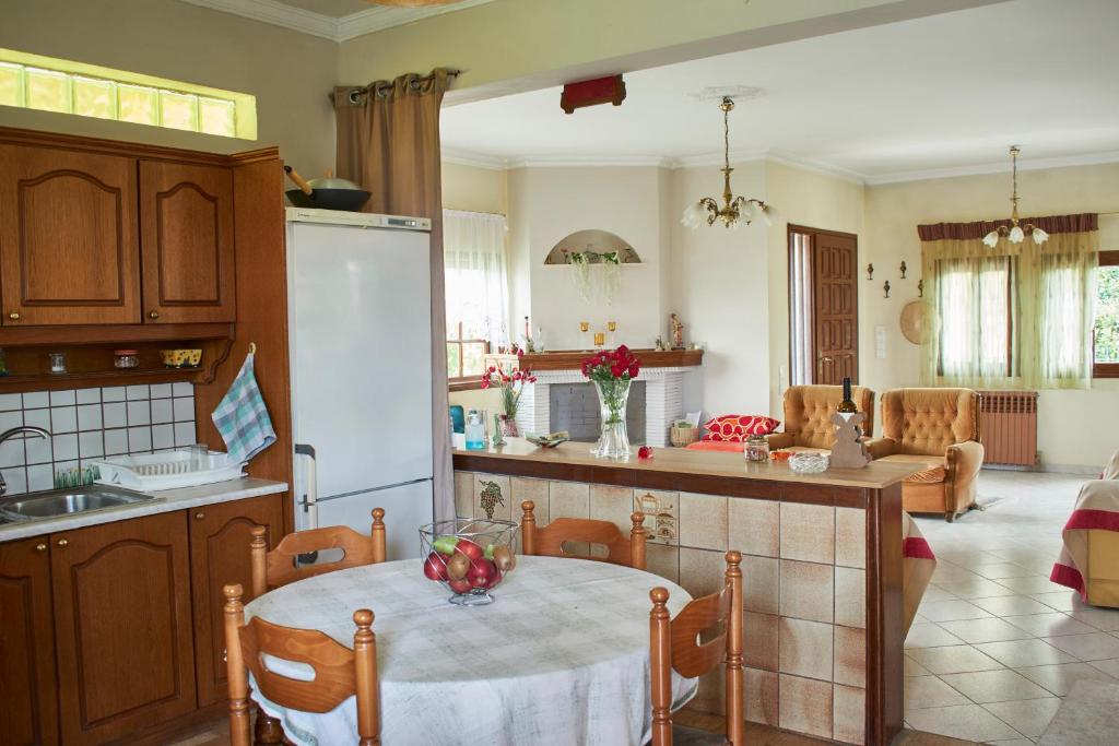 Open living, dining and kitchen